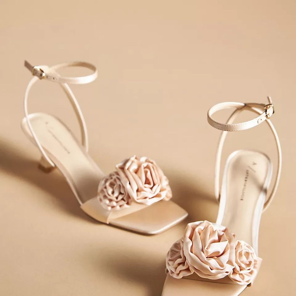 By Anthropologie Florette Kitten Heels